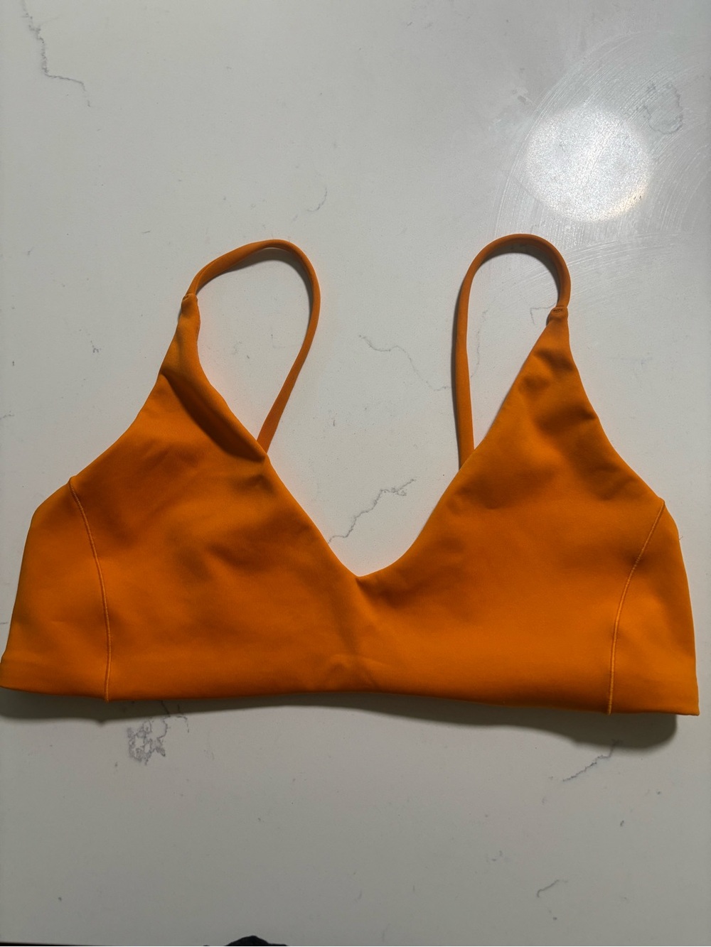 Left On Friday Orange Bikini Top with Purple High-Waist Bottoms - Picture 6 of 9